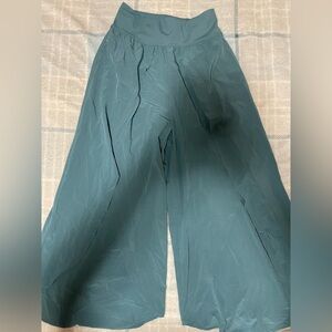 HALARA Wide Leg Palazzo Pants Teal Green